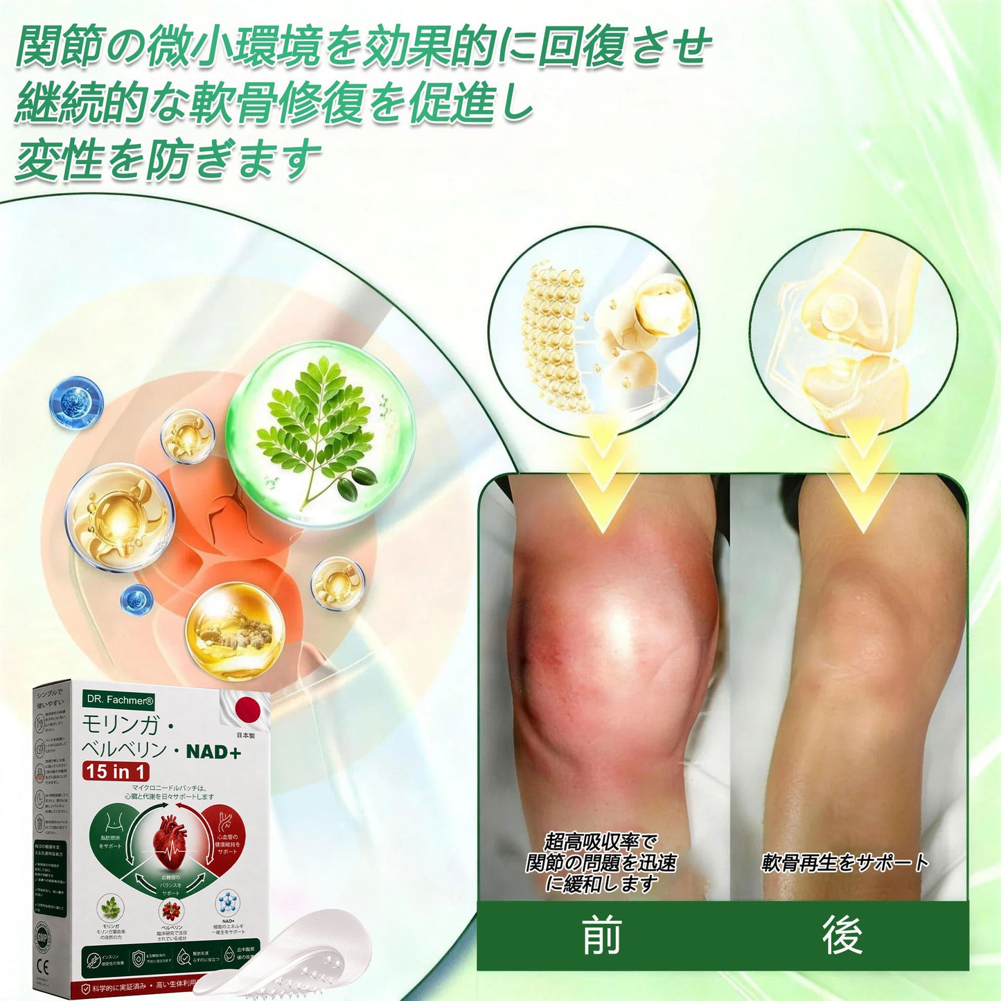 ✅✅ 公式旗艦店 /DR. Fachmer®＆NAD+ 10-in-1 ナノ強化フォーミュラ — 肥満、肌のたるみ、糖尿病、睡眠時無呼吸症候群、関節の悩み、その他健康上の懸念にアプローチ🌟