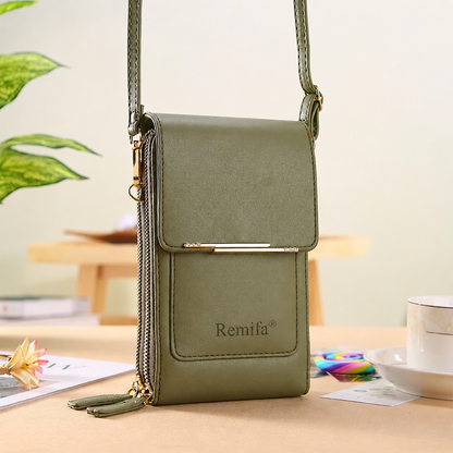 ✨✨残り3時間限定：Remifa®が50％OFF 2026年トレンド｜上品でミニマルなレディース向けタッチ操作対応スマホショルダーウォレット