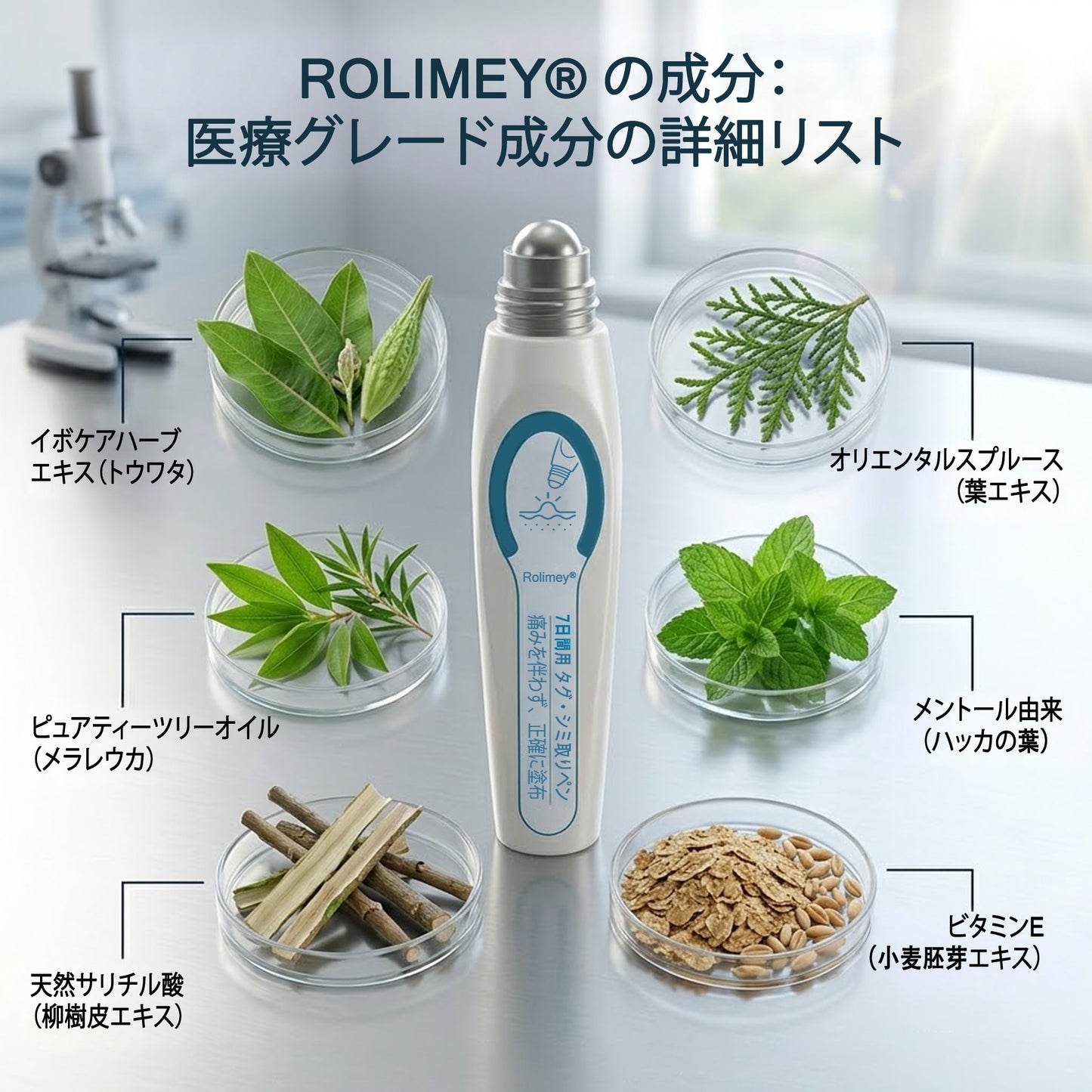 公式ショップ ✅｜Rolimey® 7日間集中ケア 肌のイボ・角質粒・シミのような色ムラケアに特化した美容パッチ👩‍⚕️ （痛みなし・傷跡なし・正確に塗布できるロールオンアプリケーター）🔥